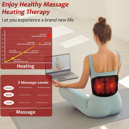 UTK Heating Pad for Back Pain Relief, Far Infrared Heating Pads with 20 Natural Jade Stones, Heating Fast, Hot Enough, Auto Shut Off, Smart Controller, 55'' Large Size Heat Pad for Back