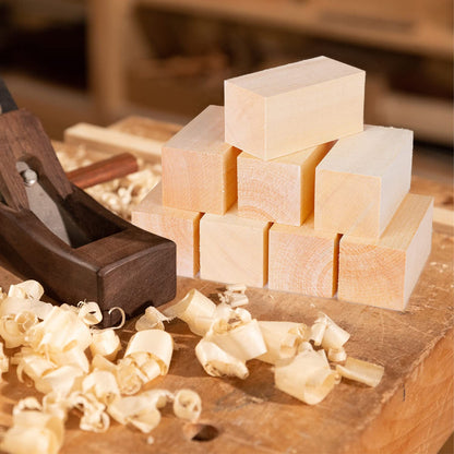 8 Pack Basswood Carving Blocks 4 X 2 X 2 Inch, Large Whittling Wood Carving Blocks Cubes Kit for Kids Adults Beginners or Expert, Home/Arts/Crafts/Class/Christmas DIY Supplies