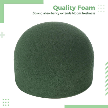 24 Pcs Mini Floral Foam Holder Set, Round Floral Foam Blocks with Florist Wire, Green Tape and Ribbon, Flower Arrangement Supplies for Wine Bottle Decor, DIY Craft