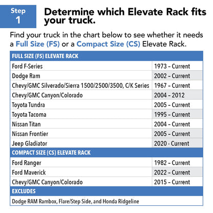 RealTruck TruXedo Elevate Rack System | 1118513 | Elevate CS Rack