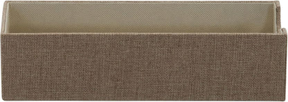 Household Essentials Brown 720-1 Deep Drawer Organizer Box for Storage | 12 in x 4 in x 3.13