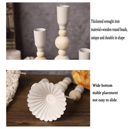 YUHUAWF Candle Holderss Candlestick Ornament Candle Pedestal Base Decorative Candle Taper Holders Set Decorative Candlestick