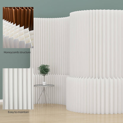 Foldable Paper Room Divider - Portable Privacy Screen for Home Office & Living Room, Freestanding Folding Partition Wall, Easy Setup Room Separation Divider (H78.7in*L157.5in)