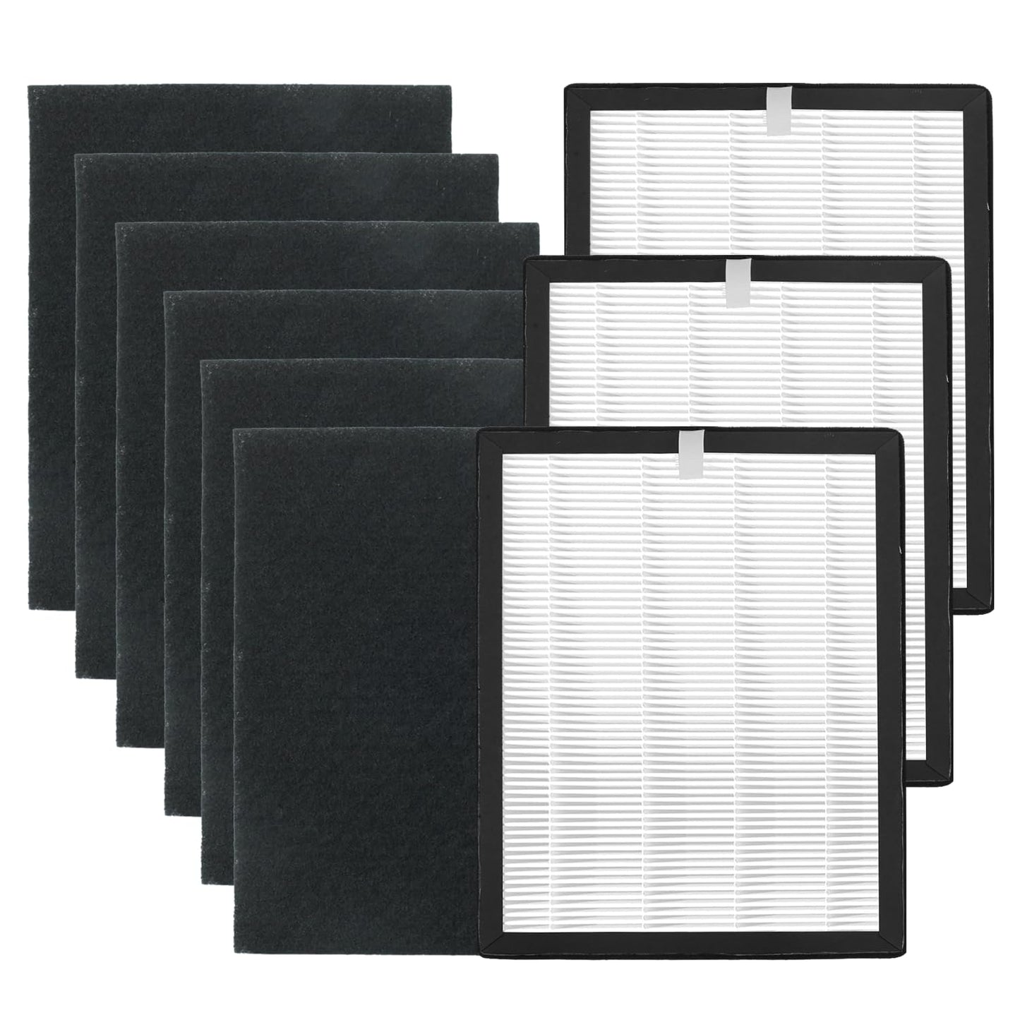 A Fable ProHEPA 9000 Replacement Filters 3 Pack Including 6 Carbon Pre Filters Compatible with Veva Pro 9000 Air Purifiers