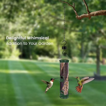 Yenmoz Metal Ant Moat Hooks, 5 Sets Feeder Hanging Chains and Brushes for Hummingbird Feeders