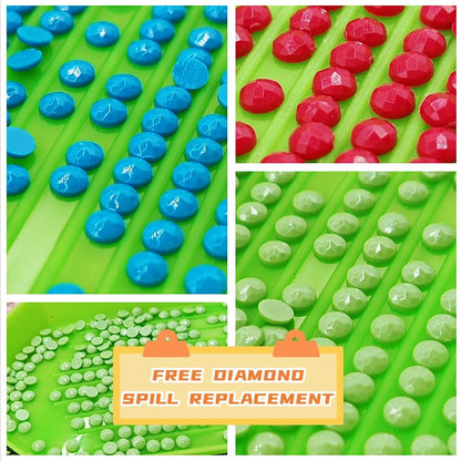 LANDFAIR Diamond Painting Kits - 15x20 inch Round Full Drill Cities&Skylines Series Diamond Art Kits for Adults, Pack of 4