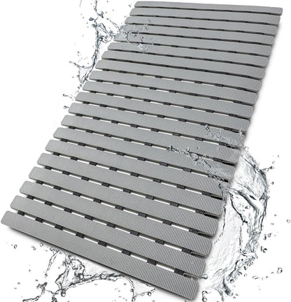 27.5 x15.7 Inch BEMISO Shower Mat Non Slip Bathtub Mat with Suction Cups and Drain Holes Bath Mat for Tub & Shower.Easy