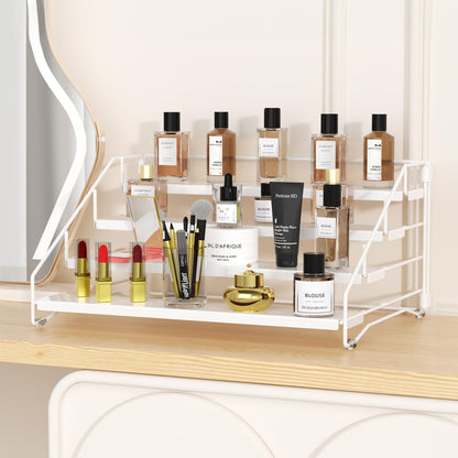 4 Tier Spice Rack for Cabinet, Spice Rack Organizer, Depth Adjustable Spice Holder for Countertop, Cupboard, Pantry, Seasoning Shelf, Metal, Black (1 Pack)