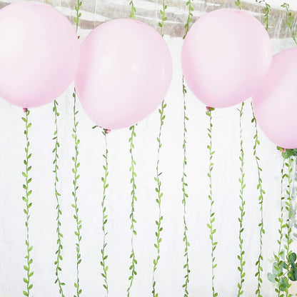 Naidiler 265 Ft Leaf Ribbon, Artificial Vines Leaves String Trim Ribbon Wild Jungle Botanical Greenery for Baby Shower Party Wedding Home Wreaths & DIY Craft