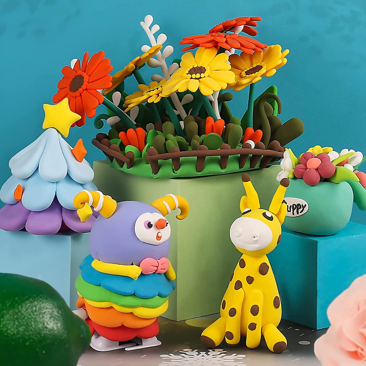 ifergoo Modeling Clay Kits - 65 Colors Air Dry Clay for Kids, DIY Molding Toys with Sculpting Tools, Ultra Light & Soft, DIY Crafts School Classroon Projects, Gifts for Ages 3-12 Boys & Girls Kids
