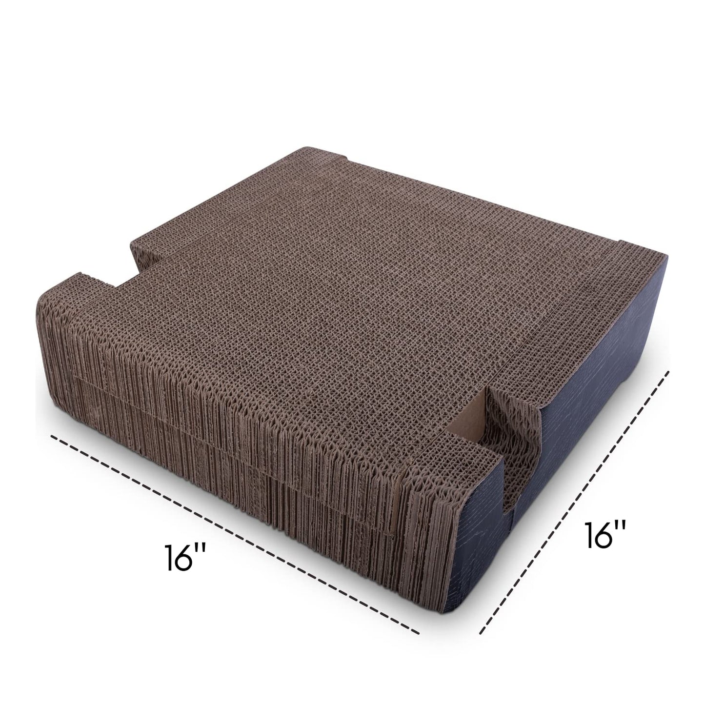 Purrfect Sofa Luxe Cat Lounger & Scratcher Toy | Cardboard Scratcher Bed with Catnip | Horizontal Scratching Couch for Cats