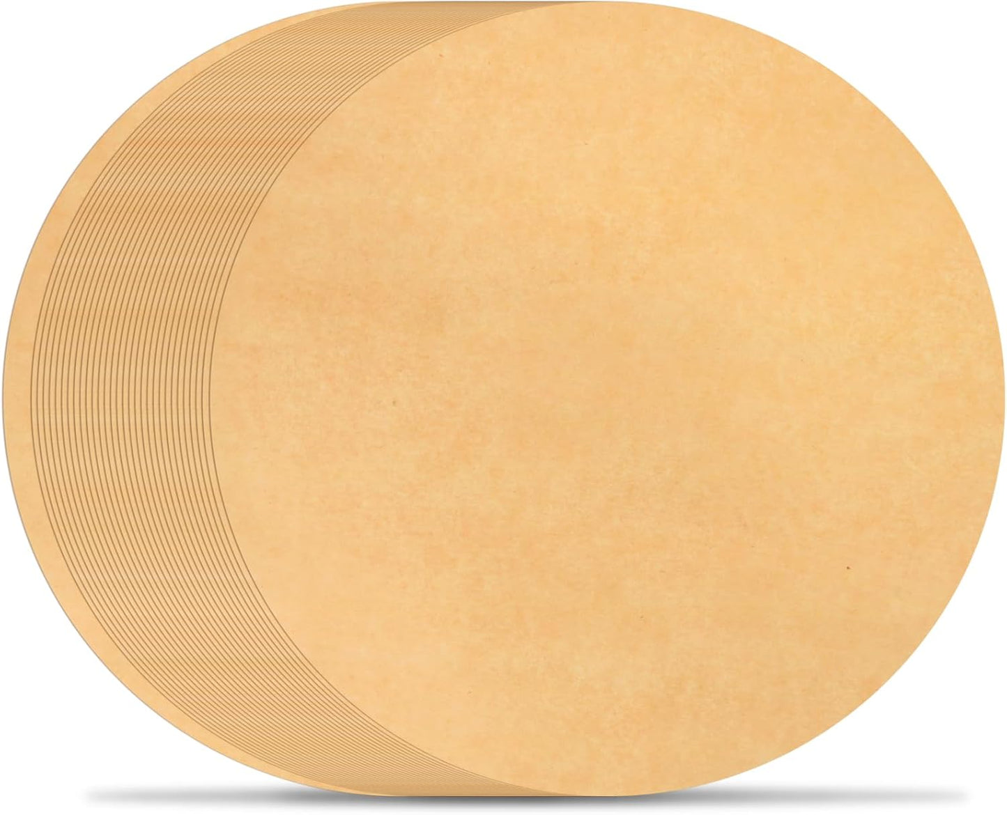 BYKITCHEN Parchment Paper Rounds, Set of 200 Non Stick 9 Inch Pre-Cut Baking Liners for Round Cake Pan