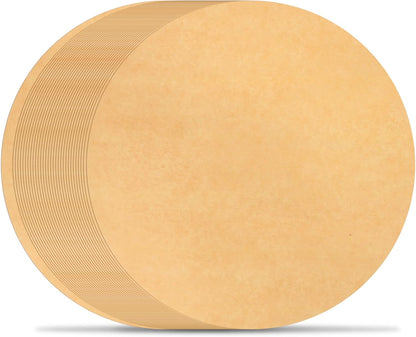 BYKITCHEN Parchment Paper Rounds, Set of 200 Non Stick 9 Inch Pre-Cut Baking Liners for Round Cake Pan