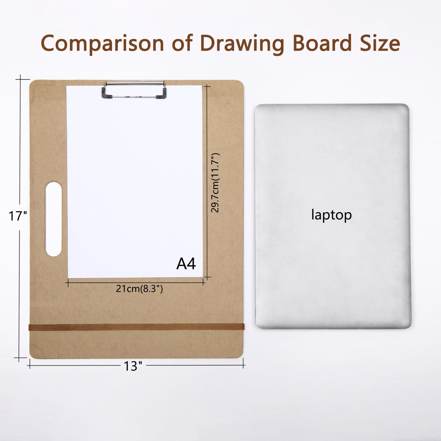 13" x 17" Artist Sketch Board with Handle - Portable Clipboard for Painting and Drawing, Art Supplies for Adults by TX Liteart