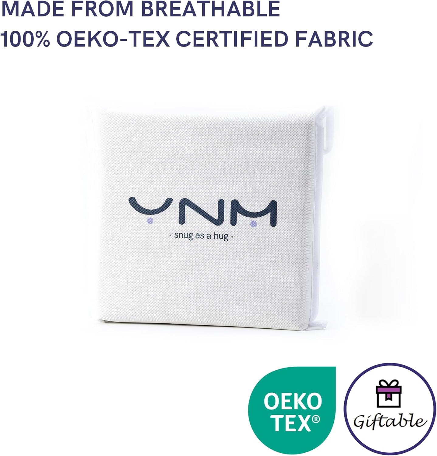 YnM Exclusive Cotton Duvet Cover for Weighted Blankets - Dark Grey, 41"x60"