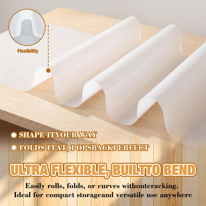 Klyyo Clyro 2 Pcs 78.7x15.7 Inch Extra Large Silicone Craft Mat, Oversized Desktop Protection Pad, Heat Resistant Countertop Insulation Pad for Art, Crafts, Painting, Clay, Kitchen
