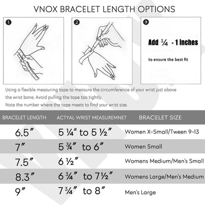 VNOX Link Chain Bracelets for Men - Cool Mens Bracelets Diamond-Cut Paperclip Solid Chain Bracelet Chunky Stainless Steel Jewelry Trendy Gifts (Silver, 7.5)