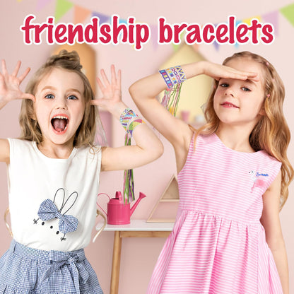 ZILEMOPO Diamond Art Bracelet Making Kit for Girls, 10 PCS DIY Multicolor Gems Friendship Bracelet Kits for Kids Ages 6-7-8-9-10-11-12, Arts and Crafts Activity Easter Birthday Gifts for Girls 6+