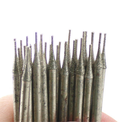 ILOVETOOL Small Gemstone Drill Bits 0.6mm Lapidary Tools Carving Burrs Pack of 30Pcs