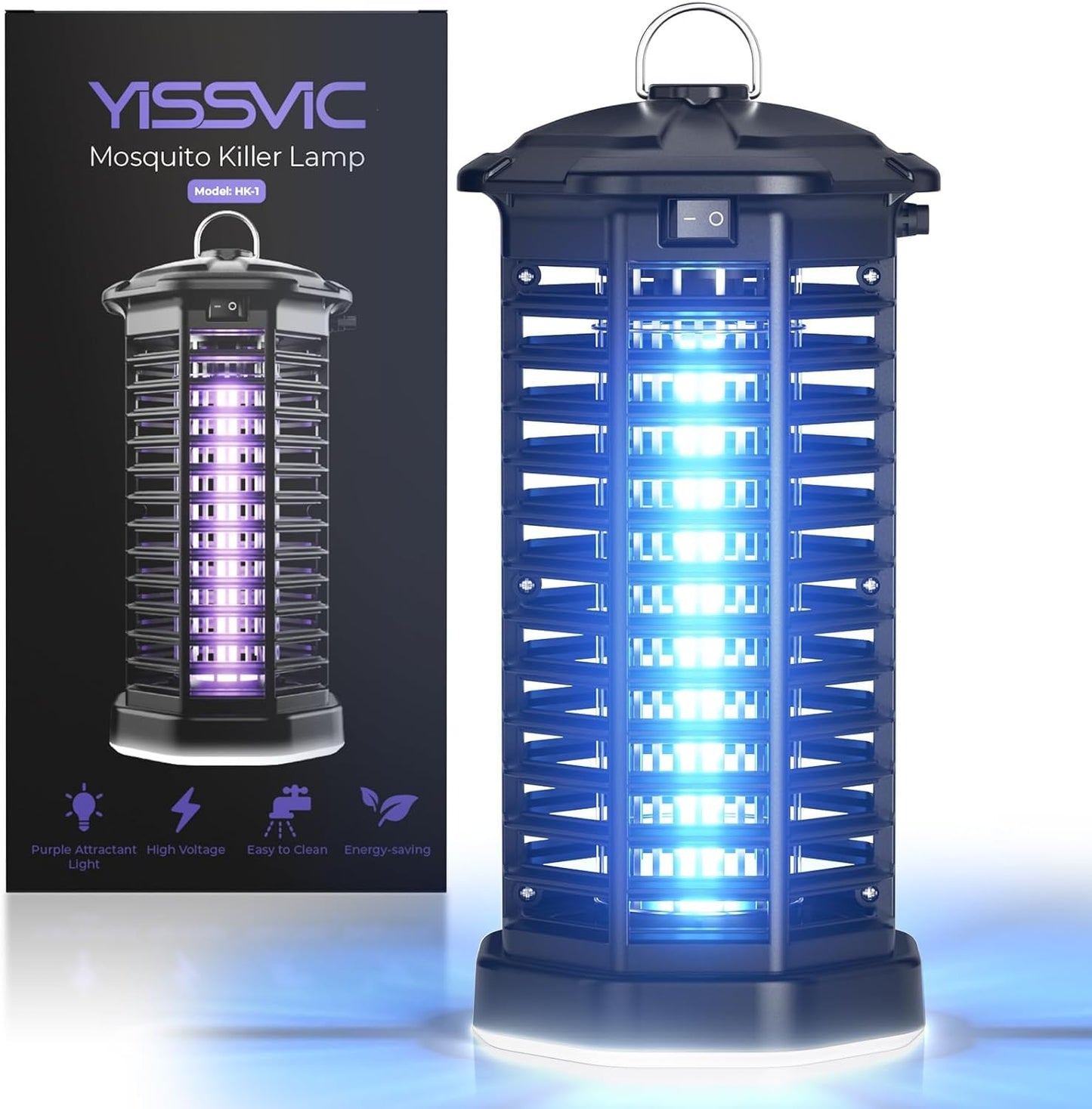 YISSVIC Bug Zapper, Outdoor Indoor Waterproof Electric Mosquito Fly Zapper Killer, Effective 4200V for Home, Patio,