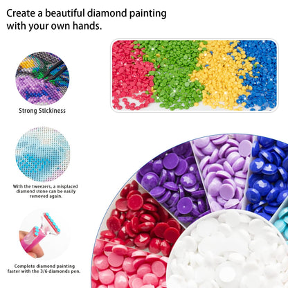 JZHYOAN Summer Beach Window Diamond Painting Kit Hawaii Tropical Island Palm Leaves Ocean Diamond Art Kits for Adults 5D Full Drill Crystal Rhinestone Round Gem Art Craft Kits for Wall Decoration