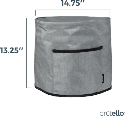 Crutello Dust Cover with Storage Pocket, Compatible with Instant Pot 8 Quart, Measures 13.25" x 14.75"