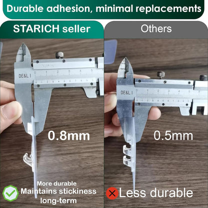 2 6 1/2" Shower Caddy Adhesive Replacement Sticker, Shower Adhesive Strip Adhesive Hook Bathroom Storage Shelf