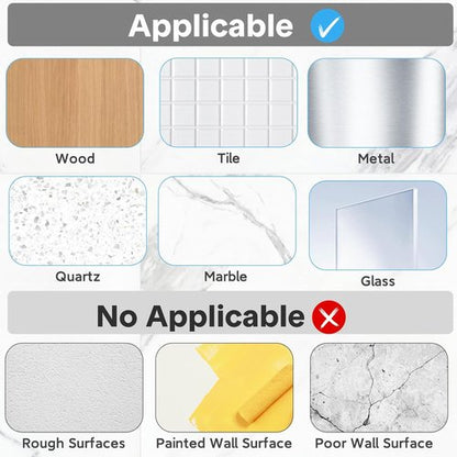 Lsnisni Shower Caddy Adhesive Hooks - 12 Pack, Waterproof & No Drilling, Modern Design for Bathroom & Kitchen