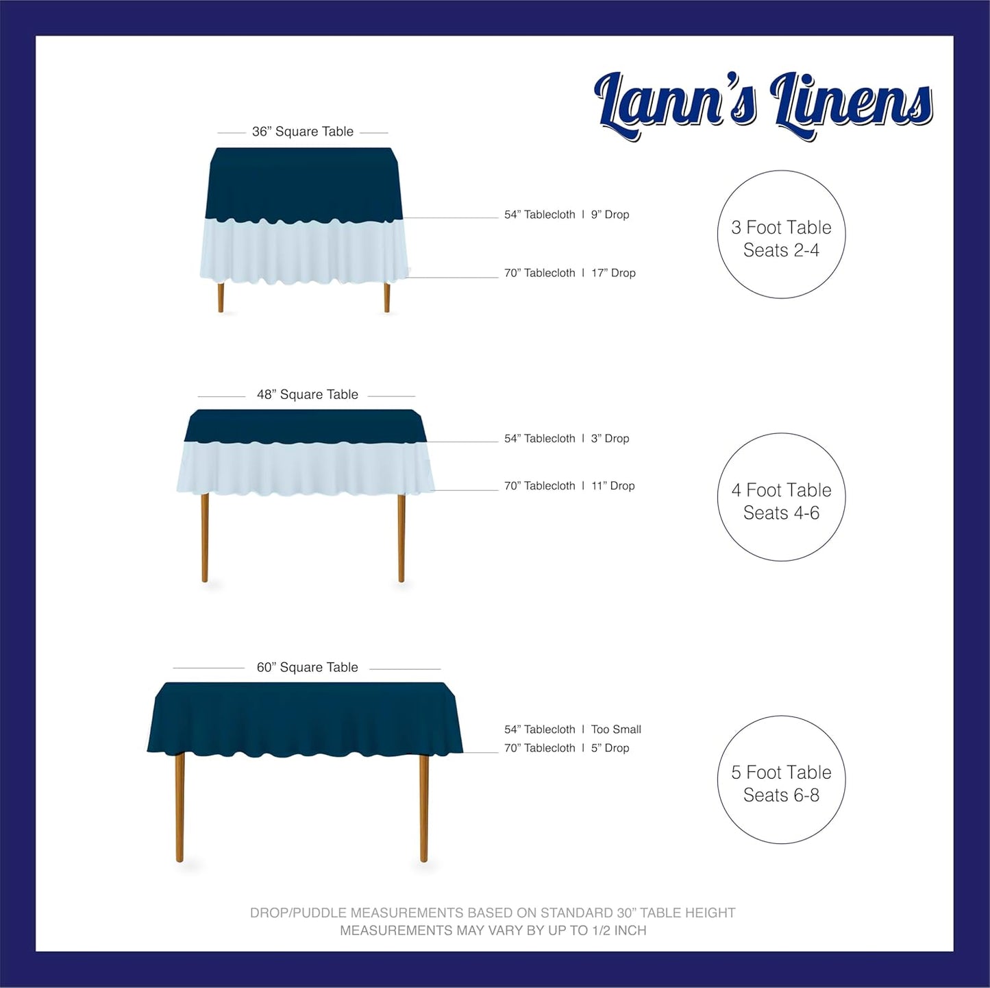 Lann's Linens 70" Square Premium Tablecloth for Wedding, Banquet, Restaurant, Polyester Fabric, Pink