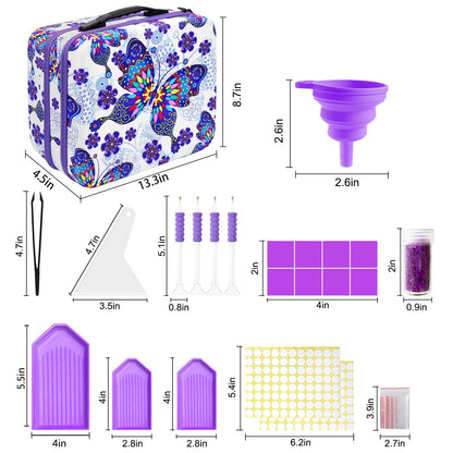 ZORETCO Diamond Painting Storage Case,240 Slots Diamond Art Kits with Accessories for Craft Jewelry Beads Organizer Boxes