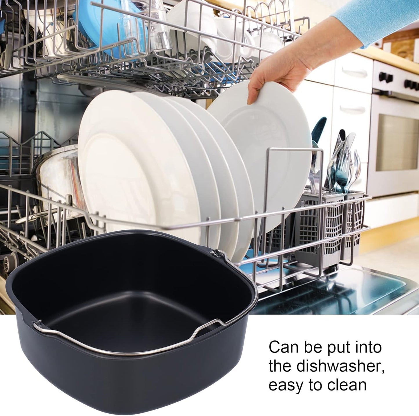 Air Fryer Cake Pan, Nonstick Pizza Pan and Baking Barrel, Dishwasher Safe for HD9925 HD9860 Models