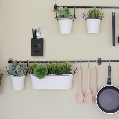 UPKOCH Wall Cutlery Holder, Plastic Utensil Holder, Hanging Chopsticks Drying Rack for Kitchen Storage