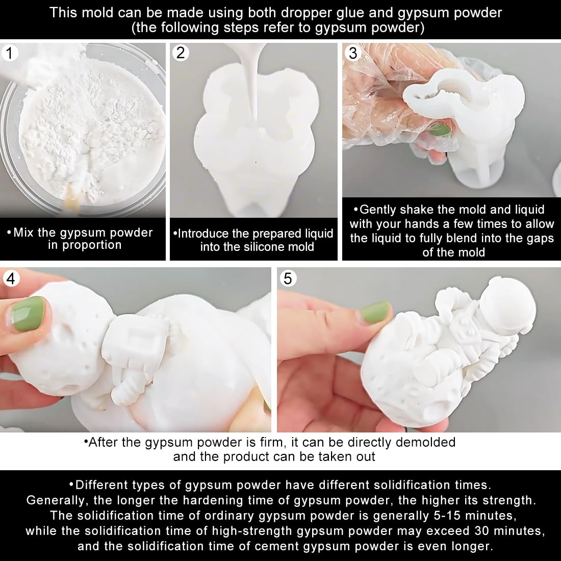 Space Planet Resin Molds Silicone，【12-piece Set】 Epoxy Resin Space Astronaut Silicone molds,3D Resin Spaceballs Molds, Small Rocket Silicone Model, Space Rabbit DIY Gift Sets for Teens (【Kit 5】)