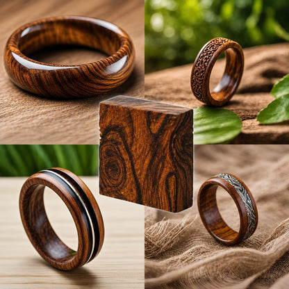 IECAP LLC Desert Ironwood Ring Blanks – Pack of 10 Exotic Hardwood for Ring Making, Resin Jewelry, Wood Rings, Inlays, Knife Handle Spacers & DIY Crafts – Iron wood Turning Blocks (1.5 x 1.5 x 0.5 in)