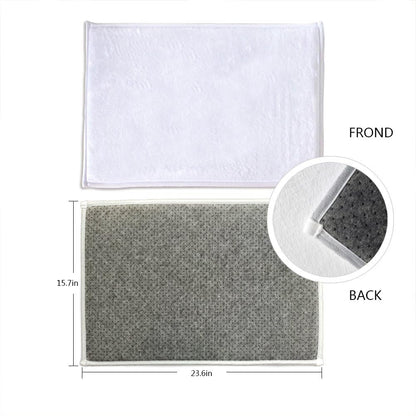 NYMB Sport Decor Old Baseball on Home Plate Bath Rug - Non-Slip Floor Mat for Indoor Outdoor Entryways, 60x40cm