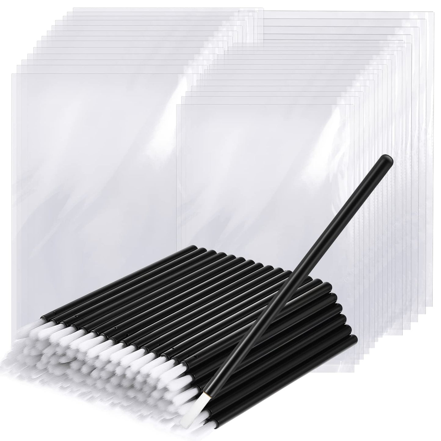 150 Pcs PYO Paint Your Own Mini Paint Brushes for Cookies Disposable with Soft Brush Head Wands with 150 Pcs Cookie Packaging Bags Edible Cupcakes