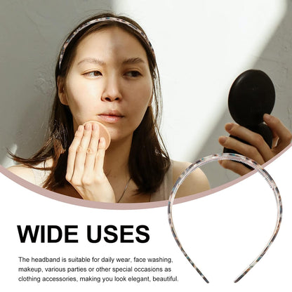 Uonlytech Non-Slip Hairband - Stylish Wide Plastic Face Washing Headband for Daily Wear | Green