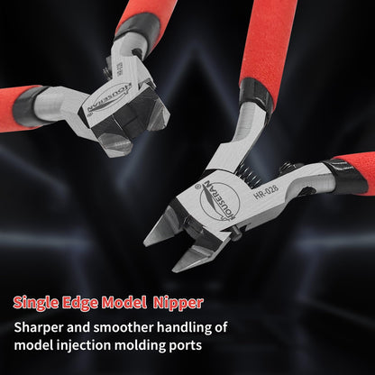 HOUSERAN 4.7inch Model Nippers with Single Blade, Modeling Tool Kits Sprue Cutters for Plastic Models Clippers for Gunpla Gundam Hobby Tools for Model Building