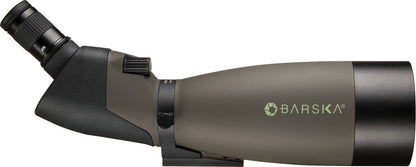 Barska Blackhawk 25-75x100 Angled Spotting Scope – Waterproof, Fogproof, Green Lens, Tripod Included – for Bird Watching, Hunting, Target Shooting, Travel & Outdoor Sports