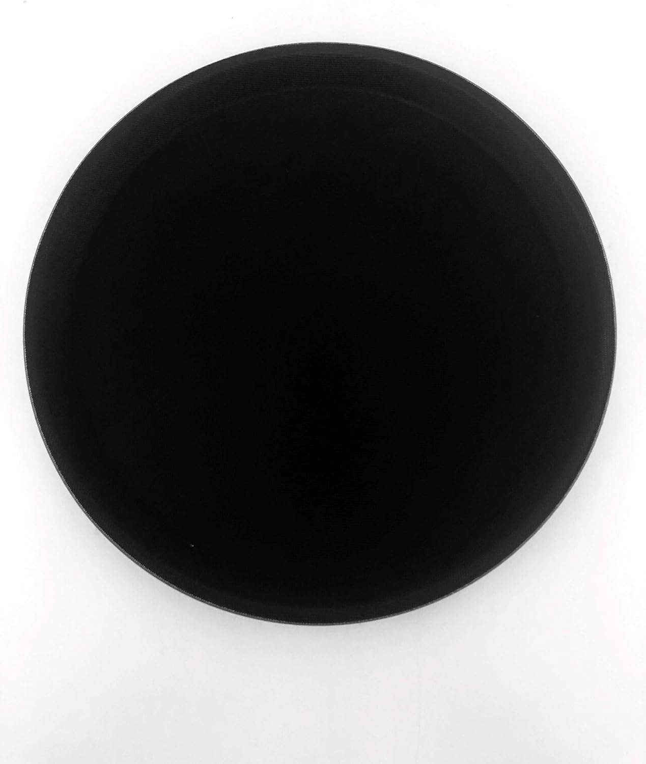 G.E.T. NS-1100-BK BPA-Free Non-Slip Plastic Round Serving Tray, 11", Black