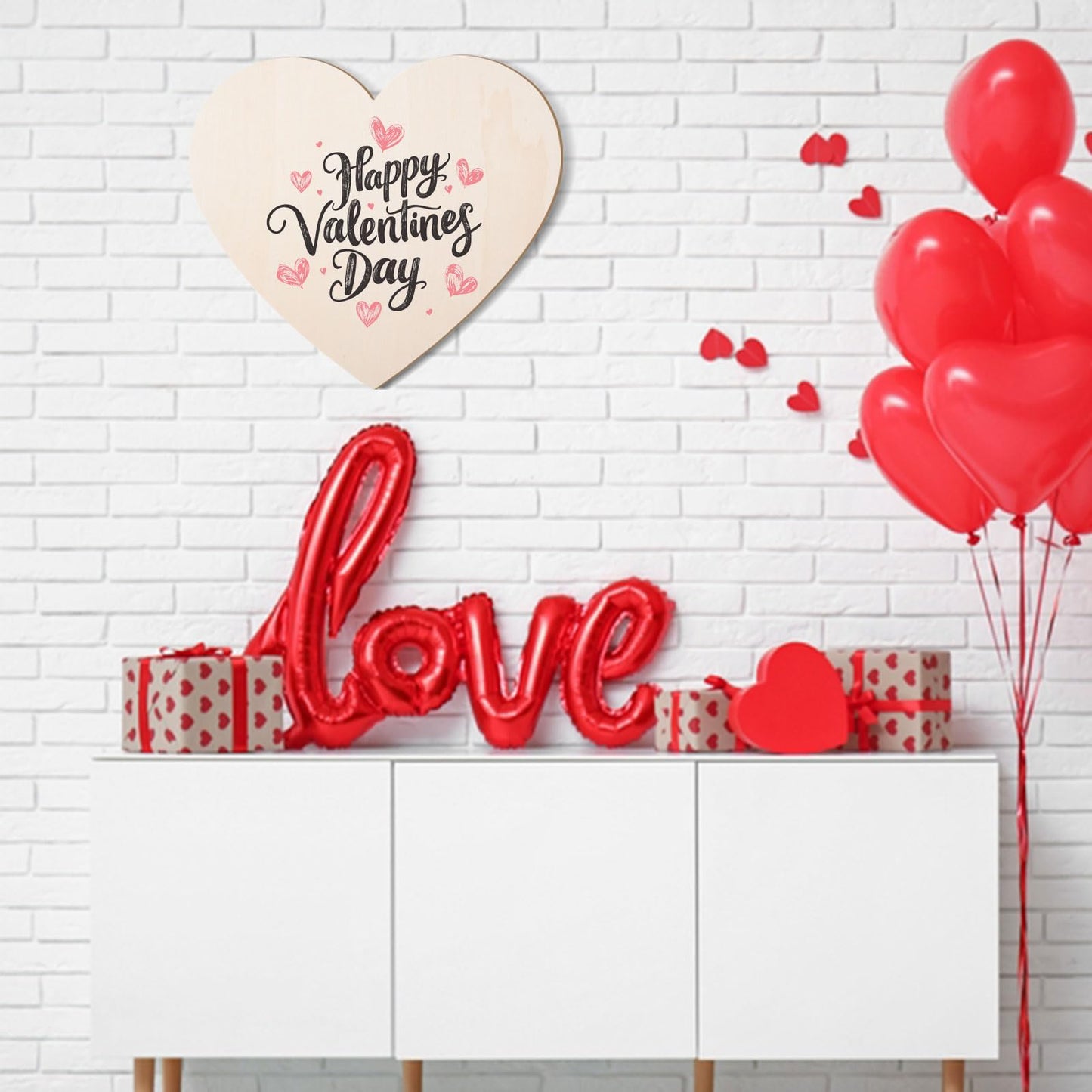 AWIZOM 3 Pcs 14 Inch Unfinished Wooden Hearts for Crafts Blank Wooden Heart Cutouts 1/4 Thick Large Wood Heart Slices for DIY Crafts Project, Painting, Door Hanger, Sign Making, Laser Engraving