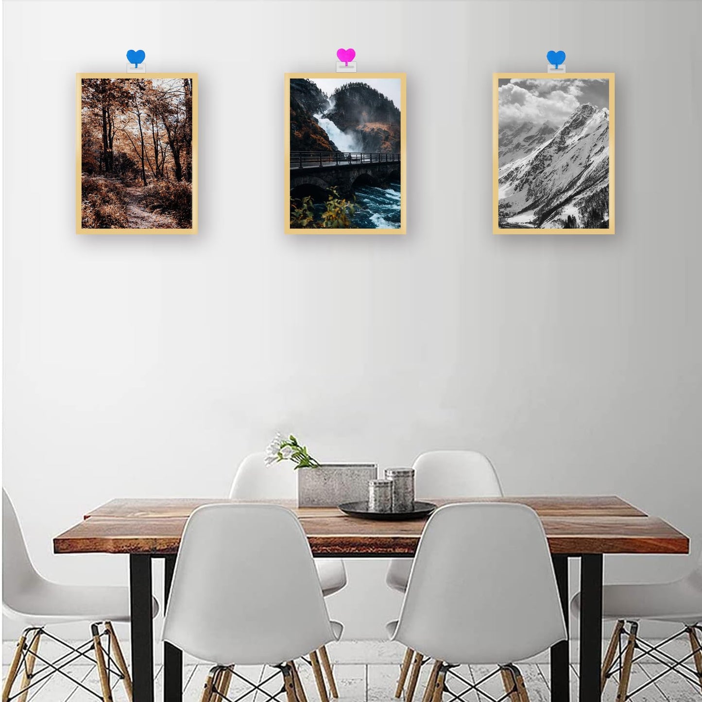 QUKLOGEN Diamond Art Frames 30x40cm,Magnetic Diamond Art Painting Canvas Frames 12"x16",PVC Self Adhesive with Hooks Suitable for 10x14 inches Pictures for Home Office Wall Door Decor