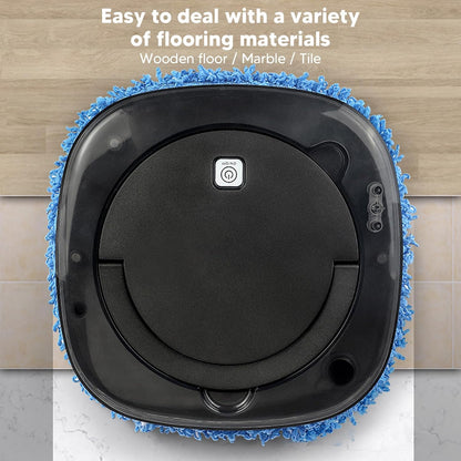 HURRISE Automatic Floor Mopping Robot, Mopping Robot with Water, Vacuum and Mop Cleaning Robot for Pet Hair, Hardwood
