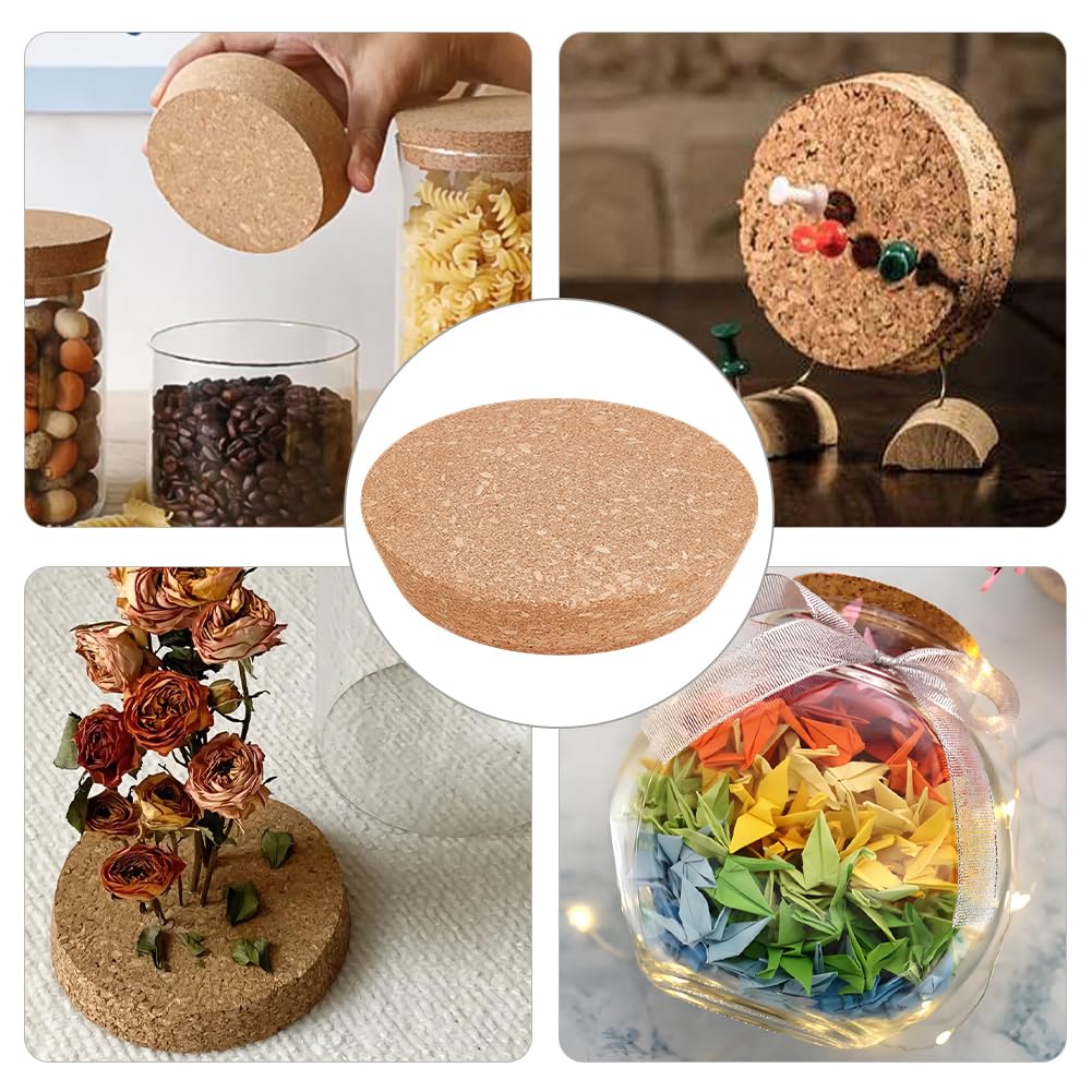OLYCRAFT Large Cork Stoppers 5.1~5.9 Inch Cork Bottle Stoppers Tapered Corks Plugs Corks Canning Jar Lids Wood Tapered Plugs Wooden Taper Stopper for Kitchen Wedding Favor Canning