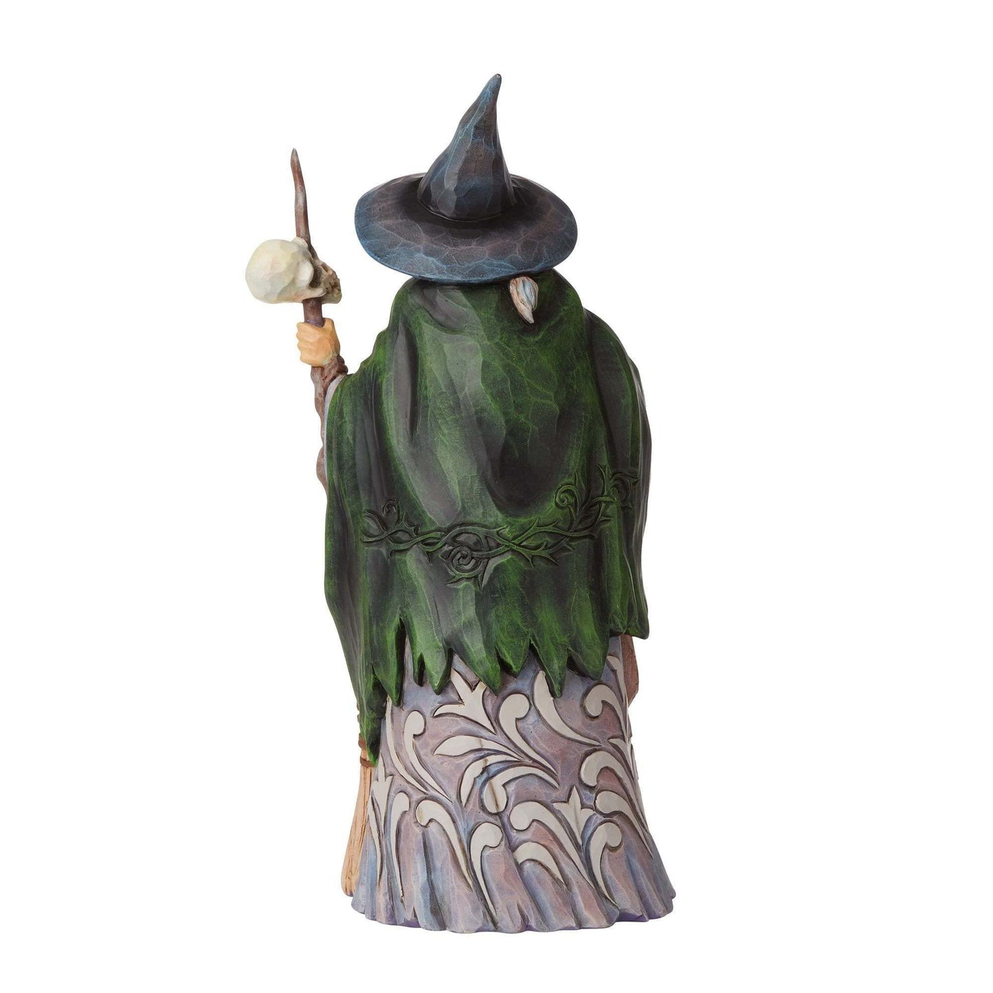 Enesco Jim Shore Heartwood Creek Witch with Broom and Skull Halloween Figurine 6009507