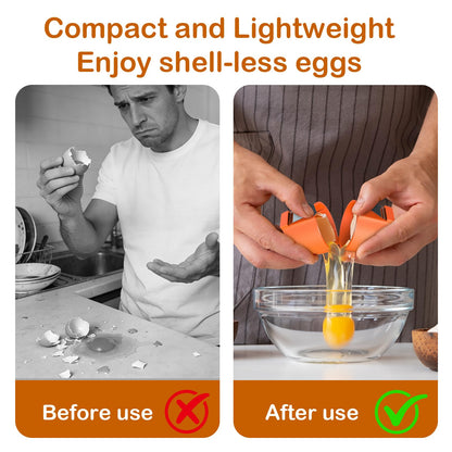 2026 New Upgrade Egg Cracker, Silicone Egg Shell Opener Suitable for Cracking Raw Eggs, Eggs Shell Breaker in Paper Box Packaging, Opens Egging with Ease, Kitchen Convenience Gadget