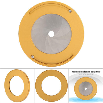 Stainless Steel Circle Template Ruler Rotary for Accurate Drawing Measuring Drafting Woodworking Tool
