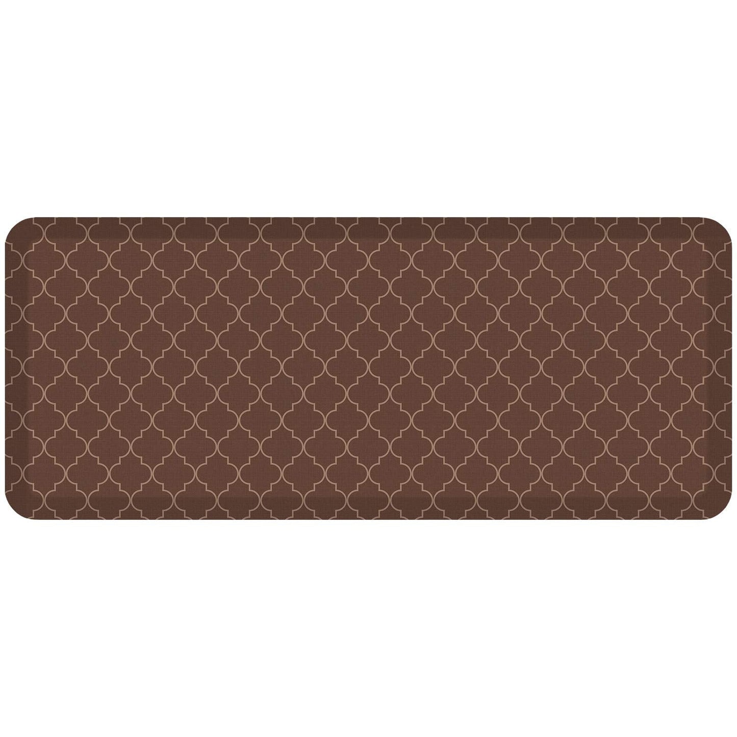 GelPro Anti-Fatigue Designer Comfort Kitchen Floor Mat, 20x48, Trellis Walnut Stain Resistant Surface with 3/4” Thick Ergo-Foam Core for Health and Wellness