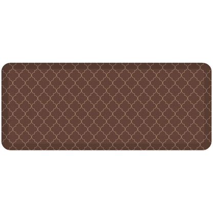 GelPro Anti-Fatigue Designer Comfort Kitchen Floor Mat, 20x48, Trellis Walnut Stain Resistant Surface with 3/4” Thick Ergo-Foam Core for Health and Wellness