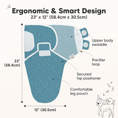 Organic Baby Swaddle Sleep Sacks by [Brand Name] - Soft & Snug for Newborns 0-3 Months | Galaxy Design